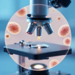 microscope view of germs