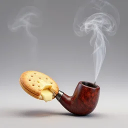 buttered biscuit smoking a crack pipe, concept art, cgsociety, octane render, trending on artstation, artstationHD, artstationHQ, unreal engine, 4k, 8k