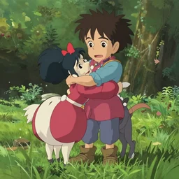 still image from the new studio ghibli animated film'zombies attack the nfl'