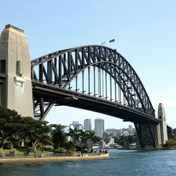 sydney harbour bridge made out of a building
