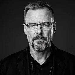 female walter white, monochromatic, high contrast