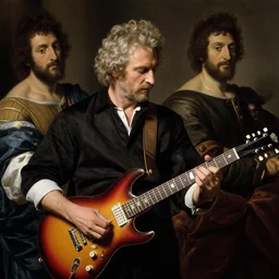 St. Vincent playing electric guitar by Caravaggio and Jason Shawn Alexander