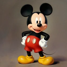 Mickey Mouse by Frank Frazetta, masterpiece digital painting