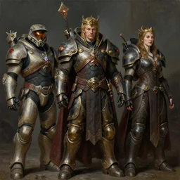 king arthur fantasy character portrait, ultra realistic, wide angle, intricate details, mass effect artifacts, highly detailed, michael cheval, jessica rossier, oil painting, highly detailed, cinematic lighting, unreal, natural tpose