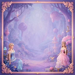 lisa frank inspired fantasy background, by lisa frank, artstation