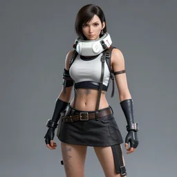concept art of tifa lockhart, photorealistic, hyperrealistic
