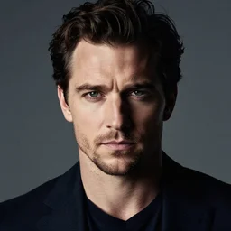 dramatic lighting, a close - up studio photographic portrait of henry cavill