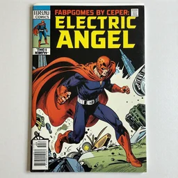 comic book cover of the first edition of Electric Angel, published by 111 comics in 1011