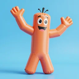 wacky waving inflatable arm flailing tube man, photograph