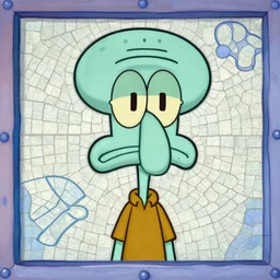 A mosaic of Handsome Squidward