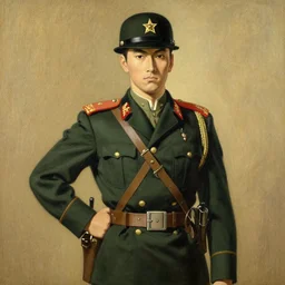 solider, painting by j. c. leyendecker, yoji shinkawa, katayama bokuyo