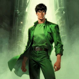 dreamer with green clothes by wayne barlowe
