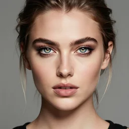 portrait photo of a gorgeous young Doutzen Kroes with intricate detailed dragon eyes in the style of stefan kostic realistic sharp