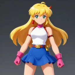 digital art of samus aran in skirt