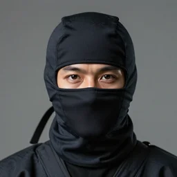 perfectly centered close up portrait, ninja, professional portrait photography, candid photography, highly detailed
