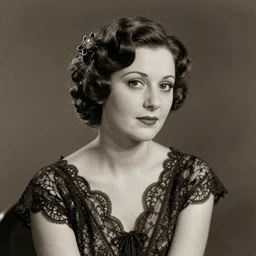 a portrait of an elegant lady, 1930s