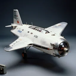starship in 1 9 5 0 s science fiction film, film still, kodak, toy model, spaceship, old film