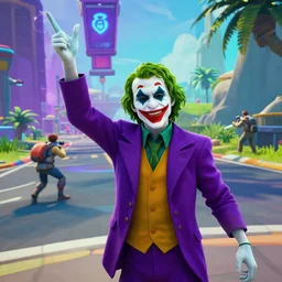 The Joker gets a victory royale in Fortnite, unreal engine 5, screenshot