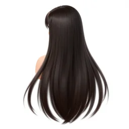 concept art of tifa lockhart with extremely long hair
