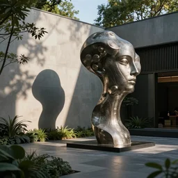 a postmodern sculpture garden