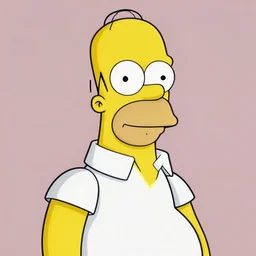 A volumetric octane render portrait of Homer Simpson.