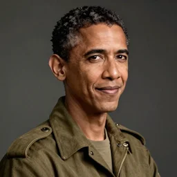 a wwii pinup portrait of barack obama