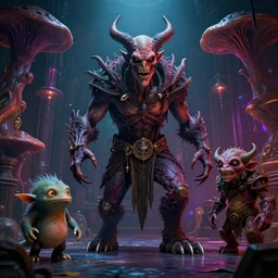 by artgerm and agostino arrivabene, visually stunning, cinematic, ultra realistic, hyper realism, epic, octane render, unreal engine, vfx, maya, a mr evil in night club, surreal, fungal enchanter, murloc tinyfin, dread infernal, wee whelp, battle ram