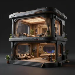cyberpunk house, masterpiece. rendered in blender, ultra realistic, smooth shading, ultra detailed, high resolution, cinematic, unreal 6,, fine details, studio lighting, subtle shadows, wlop, photorealism, hyper realism, octane render, hyper detailed, canon eos r 3, f / 1. 4, iso 2 0 0, 1 / 1 6 0 s, medium shot, 8 k, raw, unedited, in - frame,