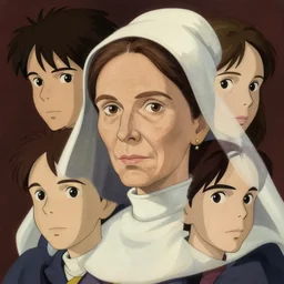 1 8 3 5 florence nightingale middle aged, character face study, faces only, concept art finely detailed perfect art, painted by greg rutkowski makoto shinkai takashi takeuchi studio ghibli, pinterest, cevagraf comics