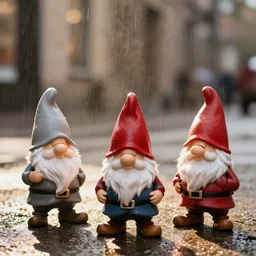 metrognomes in the sunlit rain,