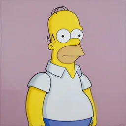 Real-life Homer Simpson, painted by Lucian Freud