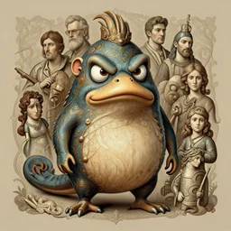 a angry platypus, intricate, elegant, highly detailed, centered, digital painting, artstation, concept art, smooth, sharp focus, illustration, artgerm, tomasz alen kopera, peter mohrbacher, donato giancola, joseph christian leyendecker, wlop, boris vallejo