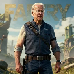 joe biden in far cry primal, screenshot, photorealistic, hd, 4k