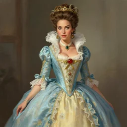 masterpiece concept painting of Olivia culpo as marie antoinette by Stanley Artgerm Lau,, digital art, artstation