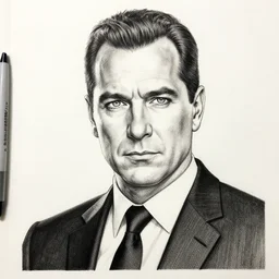 Saul Goodman as a manga drawing, detailed