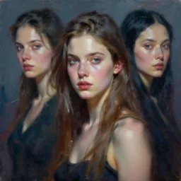 an attractive young woman, highly detailed oil painting, impasto brush strokes, soft light, 8 k, cyberpunk colour palette, dramatic composition, dramatic lighting, sharp focus, concept art, masterpiece, by adrian ghenie and jenny saville and zhang jingna