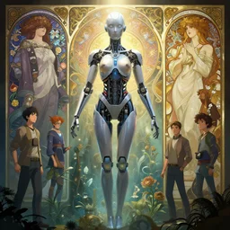cybernetic hivemind with an emphasis on self - transformation unreal engine, greg rutkowski, loish, rhads, beeple, makoto shinkai and lois van baarle, ilya kuvshinov, rossdraws, tom bagshaw, alphonse mucha, global illumination, detailed and intricate environment