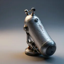 futuristic oxygen tank, octane render, 4k, cinematic lighting, intricate detail, light and shadows