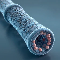 nanotechnology microscopy, scientifically accurate, 3 d concept render, carbon nano tube, cryo - em, molecular pore, x - ray crystallography, ambient occlusion, artstation