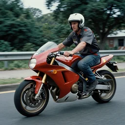 jetmoto bike, movie still, cinematic Eastman 5384 film