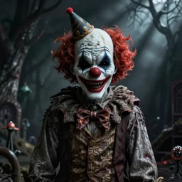 nft clown by | horror themed | creepy