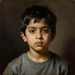 a beautiful dramatic portrait of a spaced out indian stoner boy 2 5 years old, wearing a tshirt, by anthony van dyck, by caravaggio, by peter paul rubens, by greg rutkowski, trending on artstation, oil on canvas, masterpiece, cinematic composition, brilliant lights, hyper - detailed, sharp, no frames, 8 k