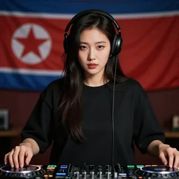 A North Korean communist DJ, portrait, by Davide Sorrenti