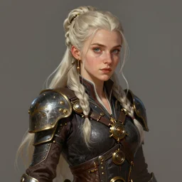 a digital painting of a steampunk sansa stark, a character portrait by artgerm, trending on artstation, fantasy art, ilya kuvshinov, artstation hd, artstation hq.