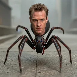a spider as laurence fishburne