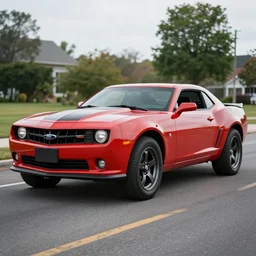 a photograph of a ford f 1 5 0 converted into a camaro
