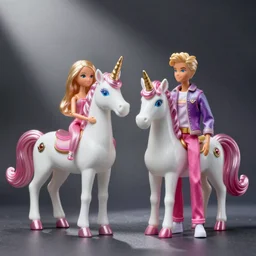 Barbie and Ken as Unicorns