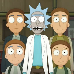 rick and morty in real life, movie poster, amazing detail, realistic faces, cinema poster