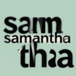 text that reads'samantha'