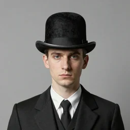 man with a bowler hat, by Rene Magritte